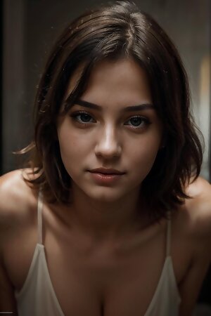 a close up of a person wearing a tank top and looking at the camera with a serious look on her face with a serious look on her face